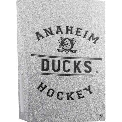 NHL Anaheim Ducks Black Text PS5 Console Skin